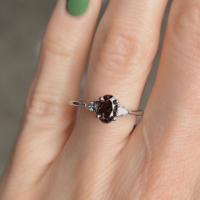 GIA Certified 1.01ct Orange-Brown Diamond Ring - Image 4