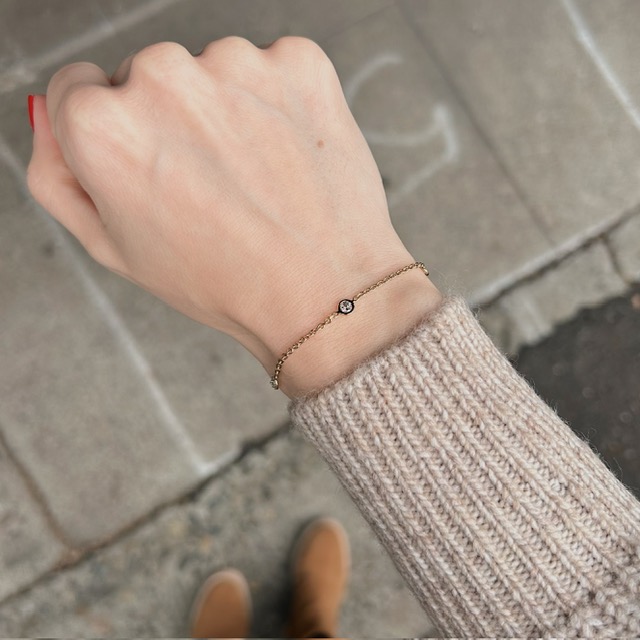 Recycled 0.40ctw Diamond Station Bracelet - Image 2