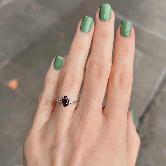 GIA Certified 1.01ct Orange-Brown Diamond Ring - Image 3