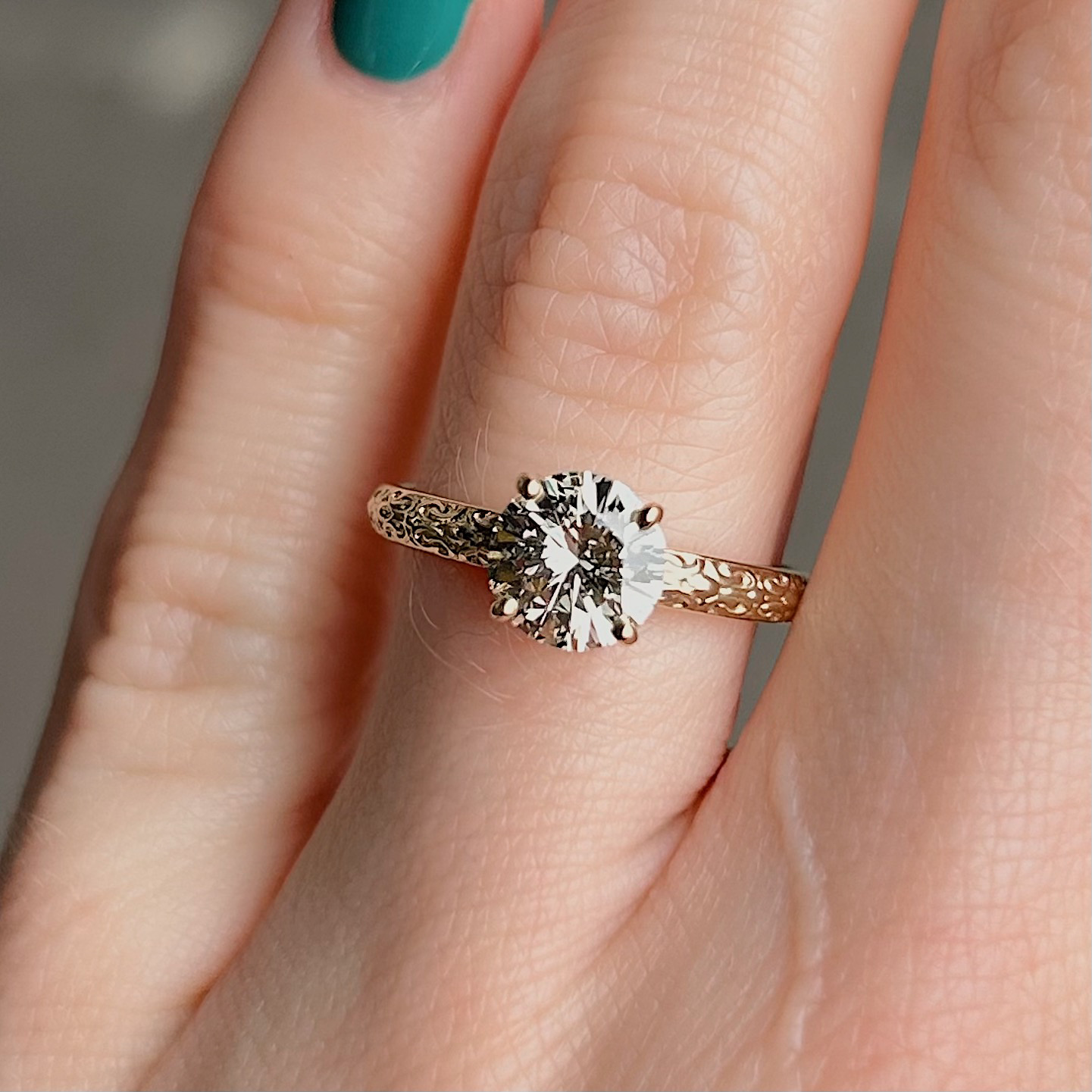 Recycled GIA Certified 1.16ct Diamond Ring - Image 3