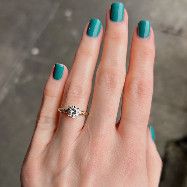 Recycled GIA Certified 1.16ct Diamond Ring - Image 2