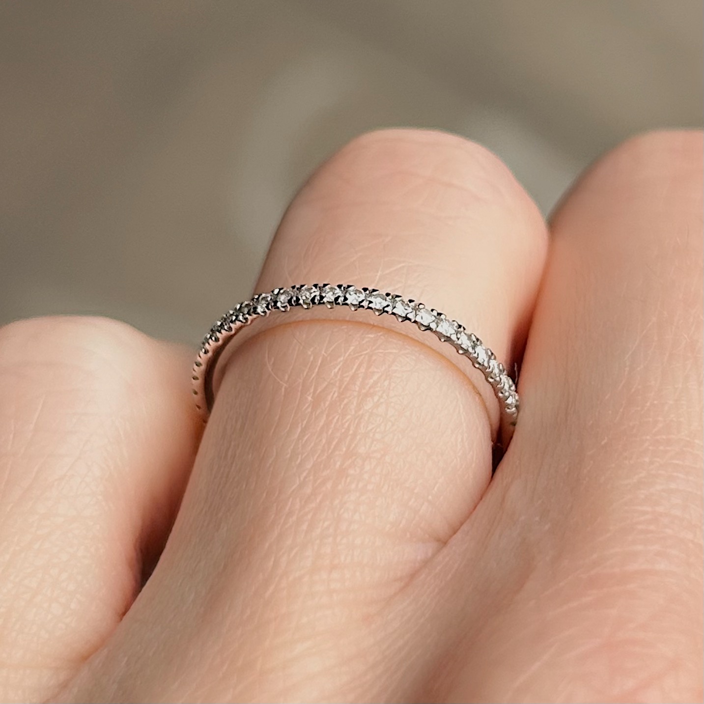 Estate .33ct French Set Diamond Band - Image 4