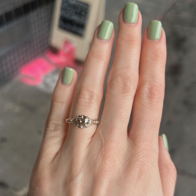 Recycled 1.56ct Fancy Brown Diamond Ring - Image 3