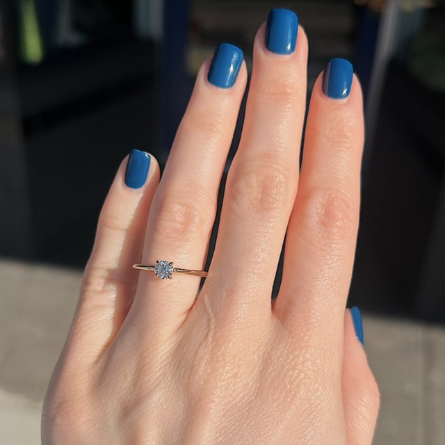 Recycled .39ct Solitaire Engagement Ring - Image 2