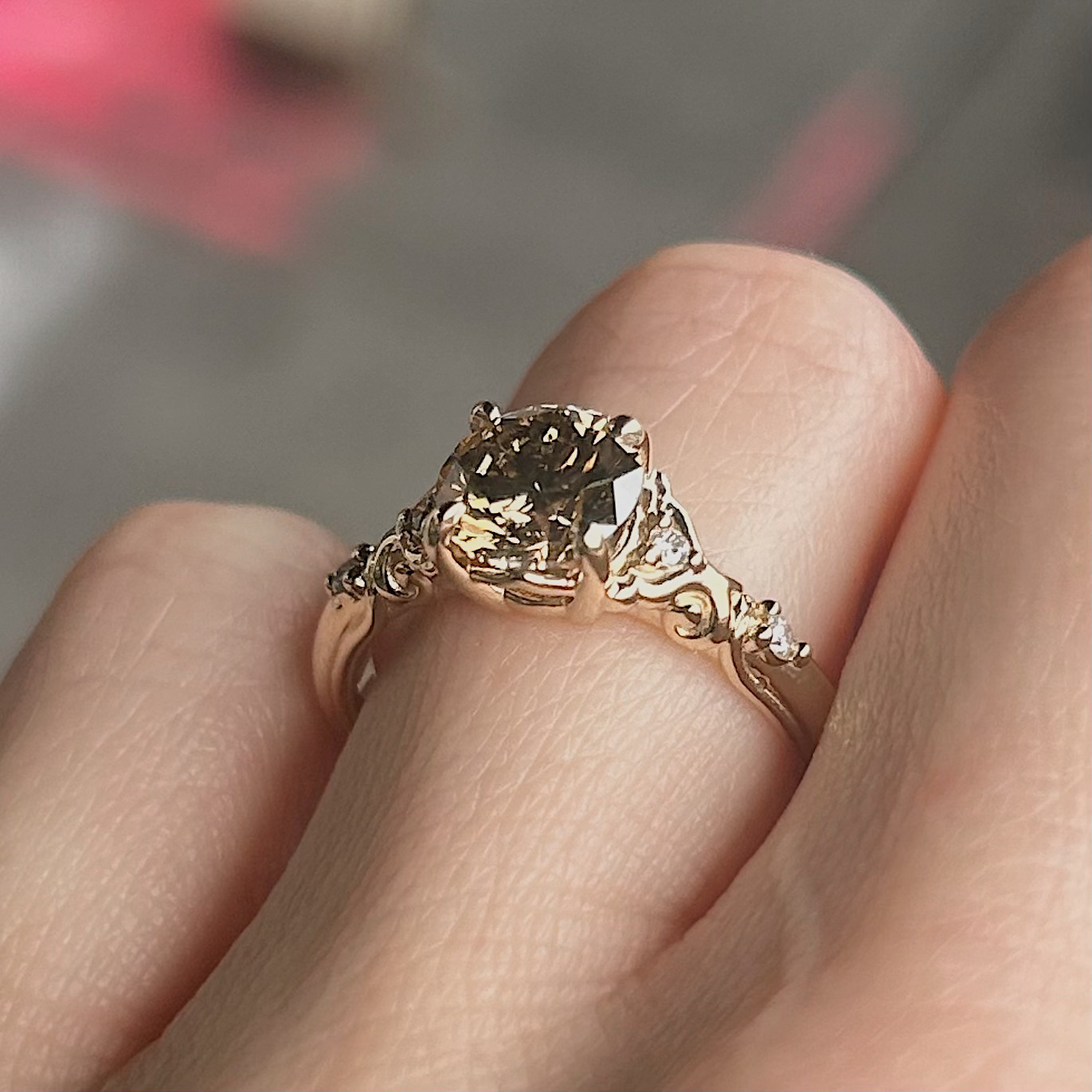 Recycled 1.56ct Fancy Brown Diamond Ring - Image 5