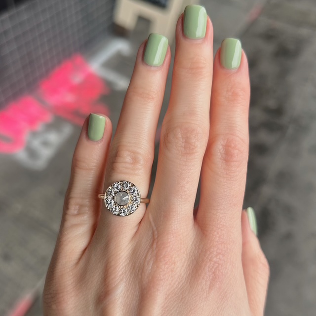 Estate .50ct Rustic Grey Diamond Ring - Image 2