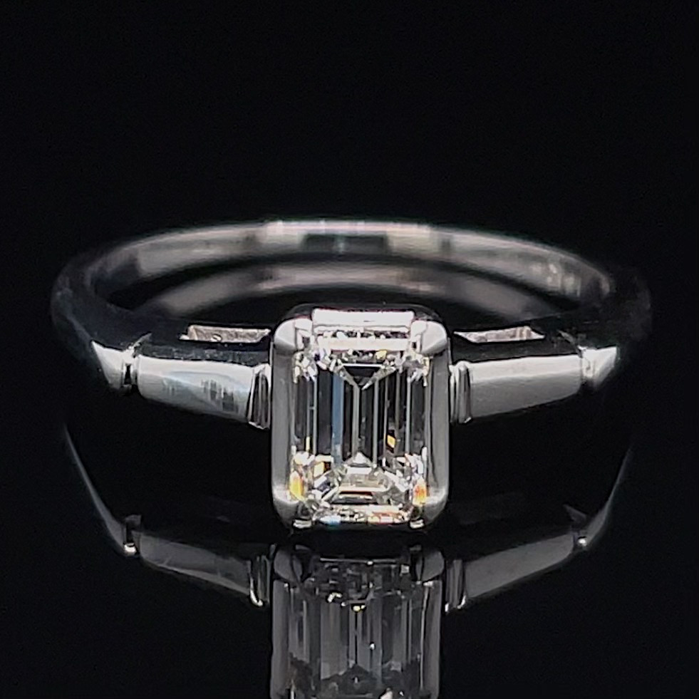 Midcentury .50ct Diamond Ring