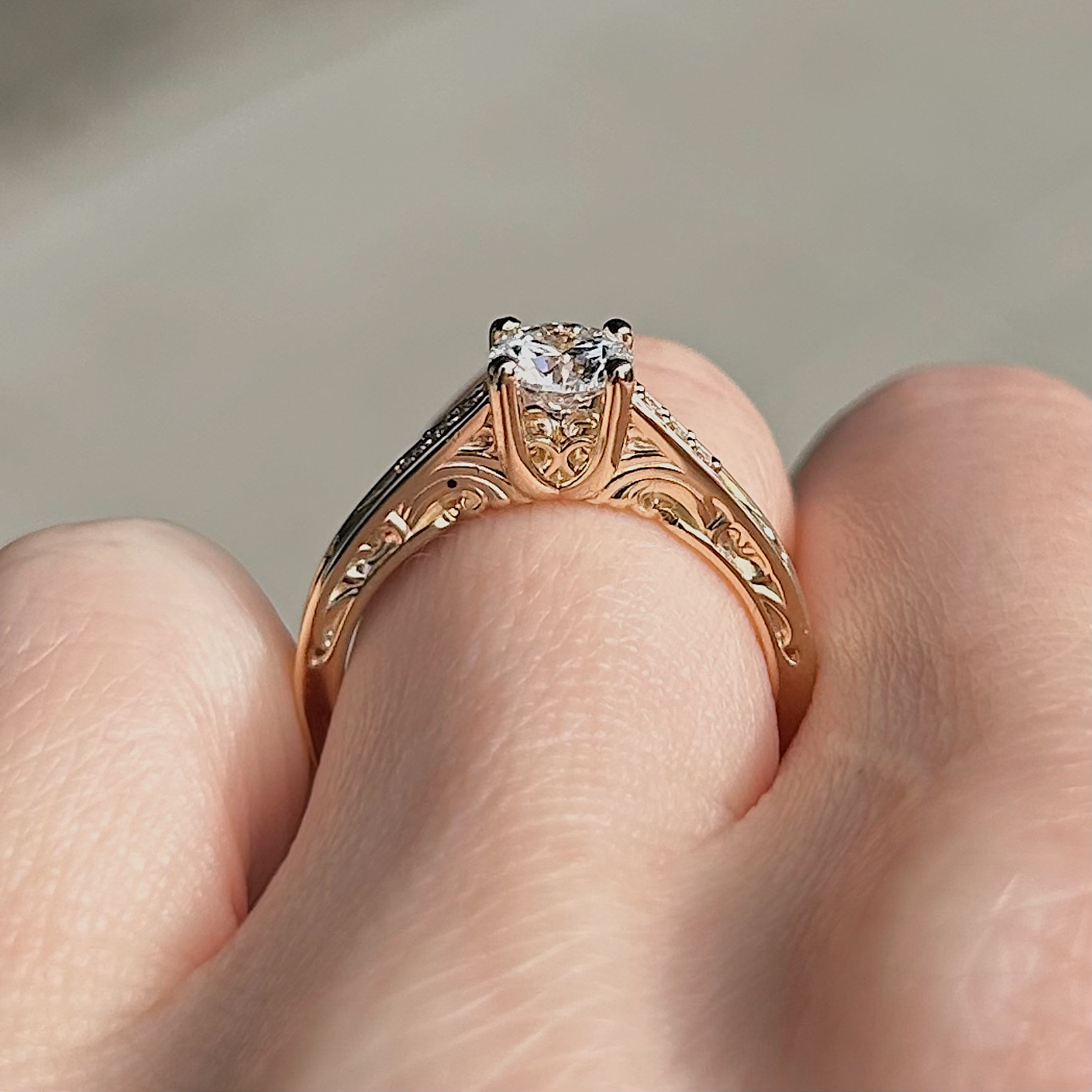 Recycled .70ct GIA Certified Diamond Ring - Image 4