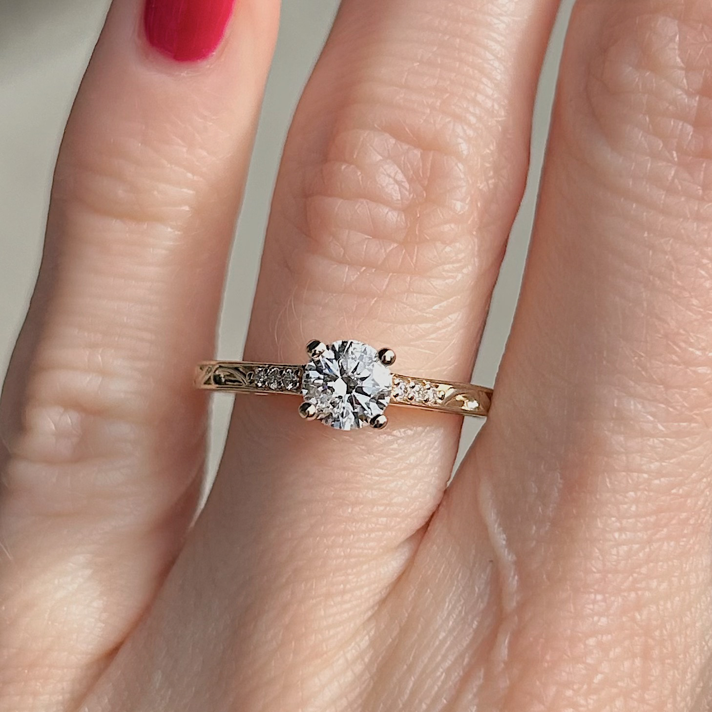 Recycled .70ct GIA Certified Diamond Ring - Image 3