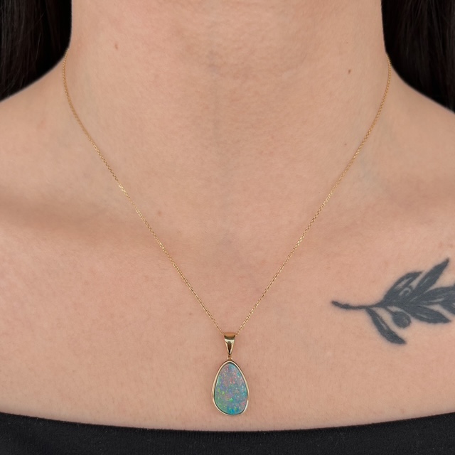 Estate Australian Opal Pendant - Image 2