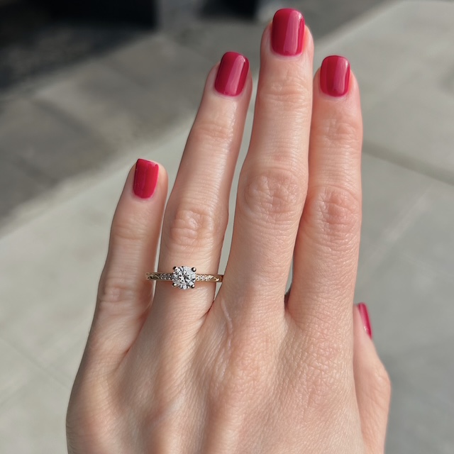 Recycled .70ct GIA Certified Diamond Ring - Image 2