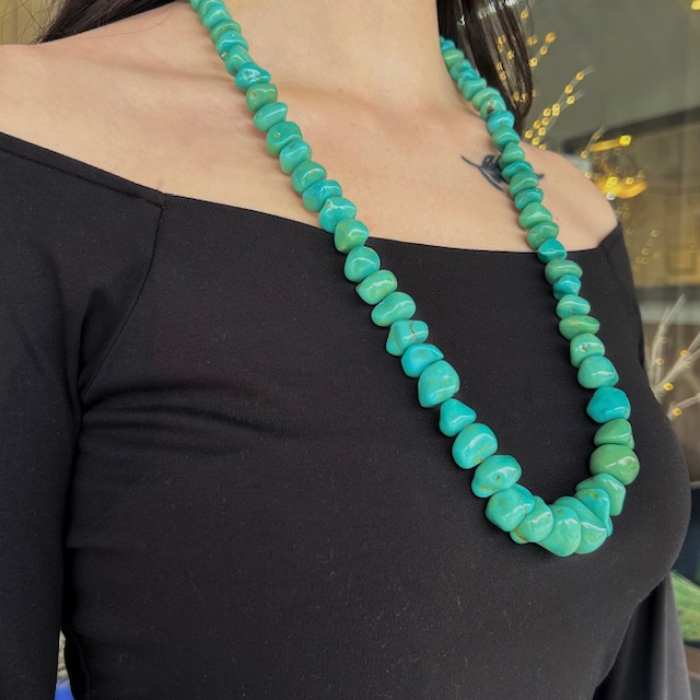 1940's Persian Turquoise Necklace - Image 2