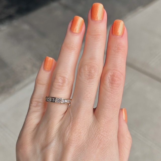 Estate 18k Tiffany Diamond Band - Image 2