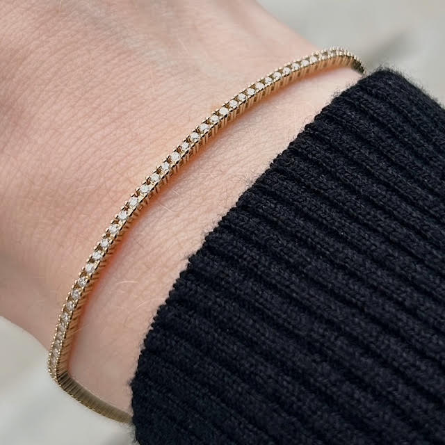 1.10ctw Diamond Tennis Bracelet - Image 3